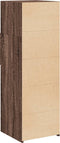 vidaXL - Hoge - kast - 40x42,5x124 - cm - bewerkt - hout - bruin - eikenkleurig