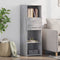 vidaXL - Hoge - kast - 40x42,5x124 - cm - bewerkt - hout - grijs - sonoma - eikenkleurig