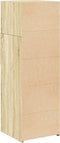 vidaXL - Hoge - kast - 40x42,5x124 - cm - bewerkt - hout - sonoma - eikenkleurig