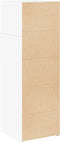 vidaXL - Hoge - kast - 40x42,5x124 - cm - bewerkt - hout - wit