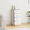 vidaXL - Hoge - kast - 42x38x90 - cm - bewerkt - hout - wit