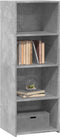 vidaXL - Hoge - kast - 45x41x124 - cm - bewerkt - hout - betongrijs