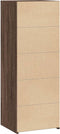 vidaXL - Hoge - kast - 45x41x124 - cm - bewerkt - hout - bruin - eikenkleurig