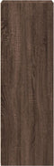 vidaXL - Hoge - kast - 45x41x124 - cm - bewerkt - hout - bruin - eikenkleurig