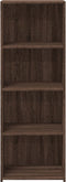 vidaXL - Hoge - kast - 45x41x124 - cm - bewerkt - hout - bruin - eikenkleurig