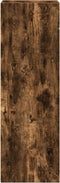 vidaXL - Hoge - kast - 45x41x124 - cm - bewerkt - hout - gerookt - eikenkleurig