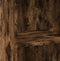 vidaXL - Hoge - kast - 45x41x124 - cm - bewerkt - hout - gerookt - eikenkleurig