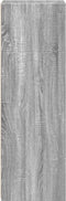 vidaXL - Hoge - kast - 45x41x124 - cm - bewerkt - hout - grijs - sonoma - eikenkleurig
