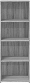 vidaXL - Hoge - kast - 45x41x124 - cm - bewerkt - hout - grijs - sonoma - eikenkleurig