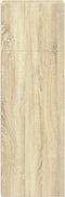 vidaXL - Hoge - kast - 45x41x124 - cm - bewerkt - hout - sonoma - eikenkleurig