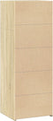 vidaXL - Hoge - kast - 45x41x124 - cm - bewerkt - hout - sonoma - eikenkleurig