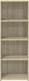 vidaXL - Hoge - kast - 45x41x124 - cm - bewerkt - hout - sonoma - eikenkleurig