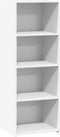 vidaXL - Hoge - kast - 45x41x124 - cm - bewerkt - hout - wit