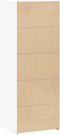 vidaXL - Hoge - kast - 45x41x124 - cm - bewerkt - hout - wit