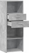 vidaXL - Hoge - kast - 45x42,5x124 - cm - bewerkt - hout - betongrijs