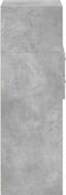 vidaXL - Hoge - kast - 45x42,5x124 - cm - bewerkt - hout - betongrijs