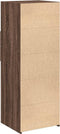 vidaXL - Hoge - kast - 45x42,5x124 - cm - bewerkt - hout - bruin - eikenkleurig