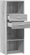 vidaXL - Hoge - kast - 45x42,5x124 - cm - bewerkt - hout - grijs - sonoma - eikenkleurig