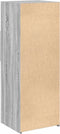 vidaXL - Hoge - kast - 45x42,5x124 - cm - bewerkt - hout - grijs - sonoma - eikenkleurig