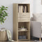 vidaXL - Hoge - kast - 45x42,5x124 - cm - bewerkt - hout - sonoma - eikenkleurig