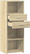 vidaXL - Hoge - kast - 45x42,5x124 - cm - bewerkt - hout - sonoma - eikenkleurig