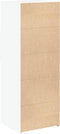 vidaXL - Hoge - kast - 45x42,5x124 - cm - bewerkt - hout - wit