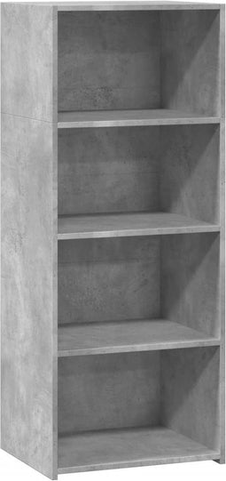 vidaXL - Hoge - kast - 50x41x124 - cm - bewerkt - hout - betongrijs