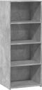 vidaXL - Hoge - kast - 50x41x124 - cm - bewerkt - hout - betongrijs