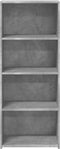 vidaXL - Hoge - kast - 50x41x124 - cm - bewerkt - hout - betongrijs
