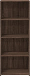 vidaXL - Hoge - kast - 50x41x124 - cm - bewerkt - hout - bruin - eikenkleur