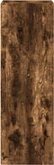 vidaXL - Hoge - kast - 50x41x124 - cm - bewerkt - hout - gerookt - eikenkleurig