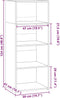 vidaXL - Hoge - kast - 50x41x124 - cm - bewerkt - hout - grijs - sonoma - eikenkleurig