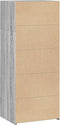 vidaXL - Hoge - kast - 50x41x124 - cm - bewerkt - hout - grijs - sonoma - eikenkleurig