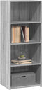 vidaXL - Hoge - kast - 50x41x124 - cm - bewerkt - hout - grijs - sonoma - eikenkleurig