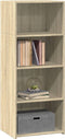 vidaXL - Hoge - kast - 50x41x124 - cm - bewerkt - hout - sonoma - eikenkleurig