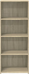 vidaXL - Hoge - kast - 50x41x124 - cm - bewerkt - hout - sonoma - eikenkleurig