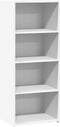 vidaXL - Hoge - kast - 50x41x124 - cm - bewerkt - hout - wit