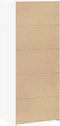 vidaXL - Hoge - kast - 50x41x124 - cm - bewerkt - hout - wit