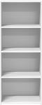 vidaXL - Hoge - kast - 50x41x124 - cm - bewerkt - hout - wit