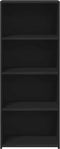 vidaXL - Hoge - kast - 50x41x124 - cm - bewerkt - hout - zwart