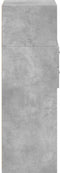 vidaXL - Hoge - kast - 50x42,5x124 - cm - bewerkt - hout - betongrijs