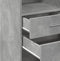 vidaXL - Hoge - kast - 50x42,5x124 - cm - bewerkt - hout - betongrijs