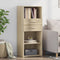 vidaXL - Hoge - kast - 50x42,5x124 - cm - bewerkt - hout - sonoma - eikenkleurig