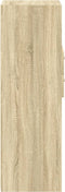 vidaXL - Hoge - kast - 50x42,5x124 - cm - bewerkt - hout - sonoma - eikenkleurig