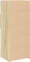 vidaXL - Hoge - kast - 50x42,5x124 - cm - bewerkt - hout - sonoma - eikenkleurig