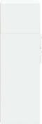 vidaXL - Hoge - kast - 50x42,5x124 - cm - bewerkt - hout - wit
