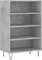 vidaXL - Hoge - kast - 57x35x90 - cm - bewerkt - hout - betongrijs