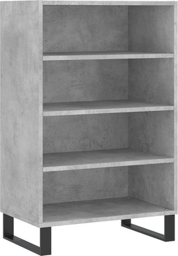 vidaXL - Hoge - kast - 57x35x90 - cm - bewerkt - hout - betongrijs