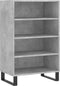 vidaXL - Hoge - kast - 57x35x90 - cm - bewerkt - hout - betongrijs