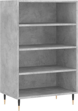 vidaXL - Hoge - kast - 57x35x90 - cm - bewerkt - hout - betongrijs